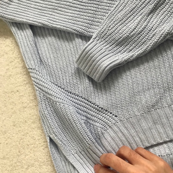 Hollister Baby Blue Knit Sweater XS - Picture 4 of 7